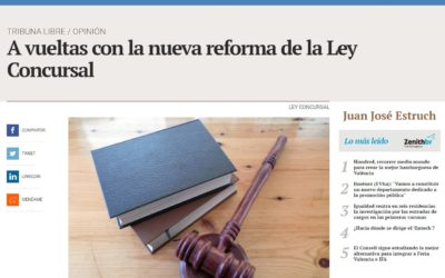 A vueltas con la nueva reforma de la Ley Concursal