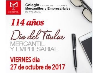 El «Día del Titular Mercantil y Empresarial» reunirá a los colegiados el 27 de octubre